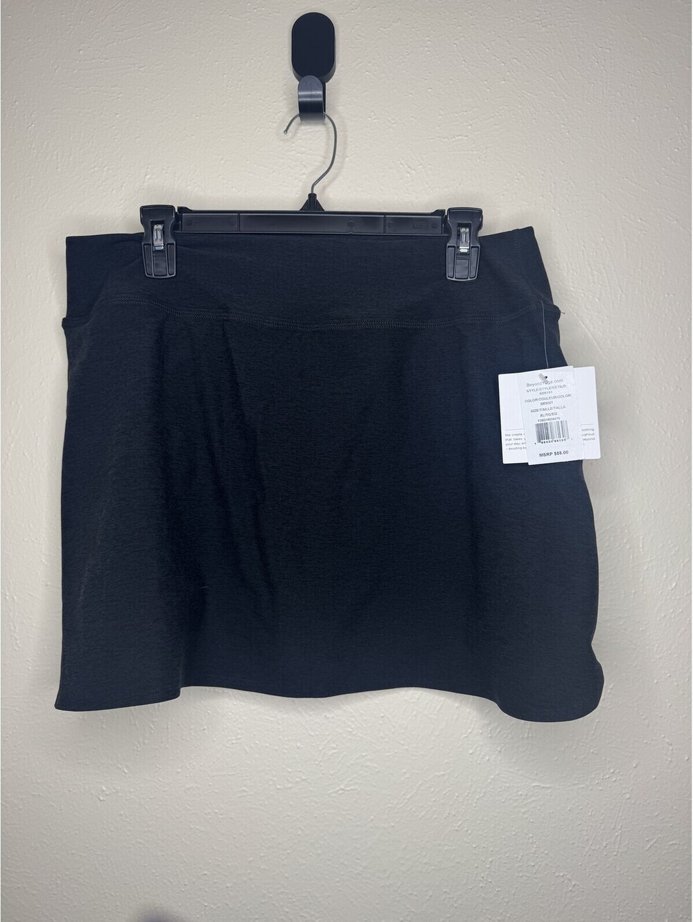 Beyond Yoga Spacedye Movement Skort Black Women's Size XL NWT